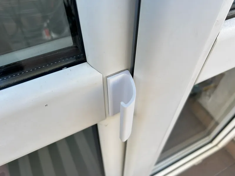Balcony door handle - renter friendly