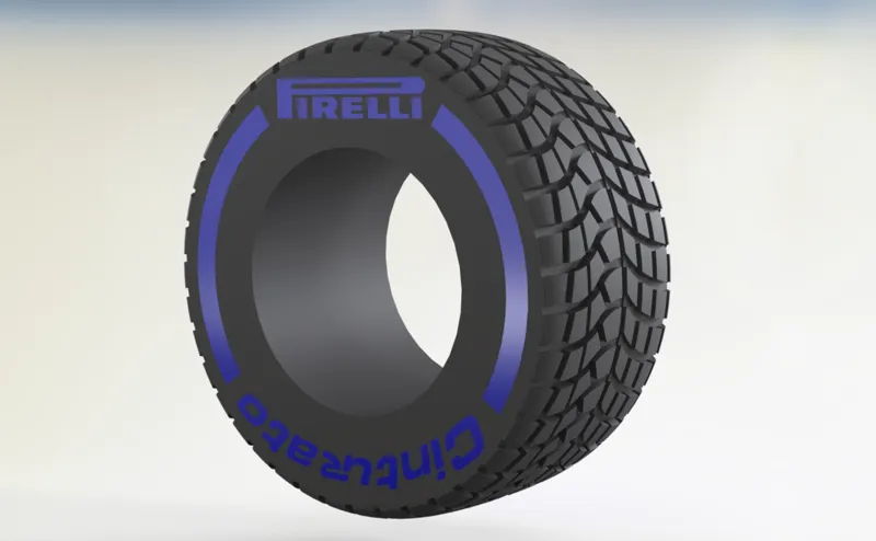 F1 Wet Tyre - Keychain