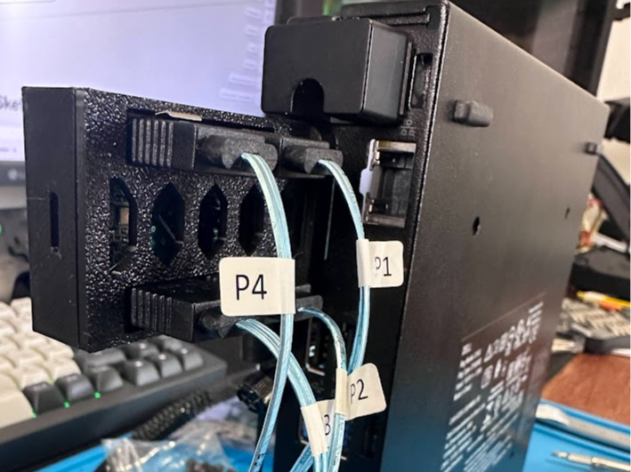 Case ASM1064 p/ Dell Optiplex 3000 (até 4 SATA)