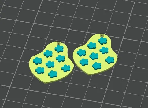 Flower Dangle Earrings view 4