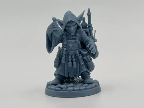 Figura decorativa: Goblin Alchemist – Fantasy Miniature — referencia de MakerWorld