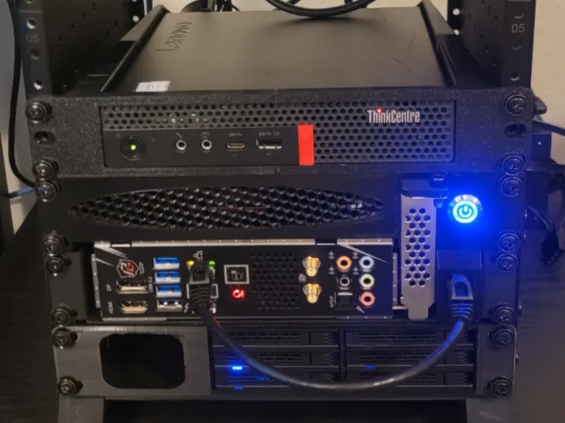 1U 10In Rack ITX Cover Plate