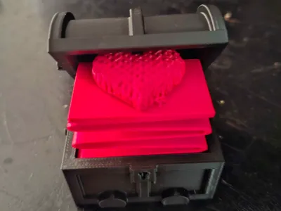 Jack in the Box pop up Heart Chest