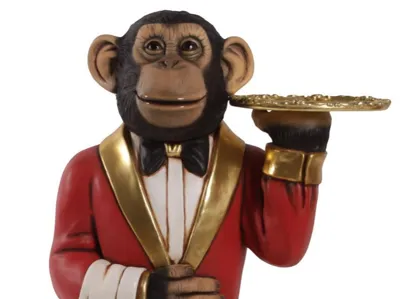 Chimpanzee Monkey butler server bar/house decor