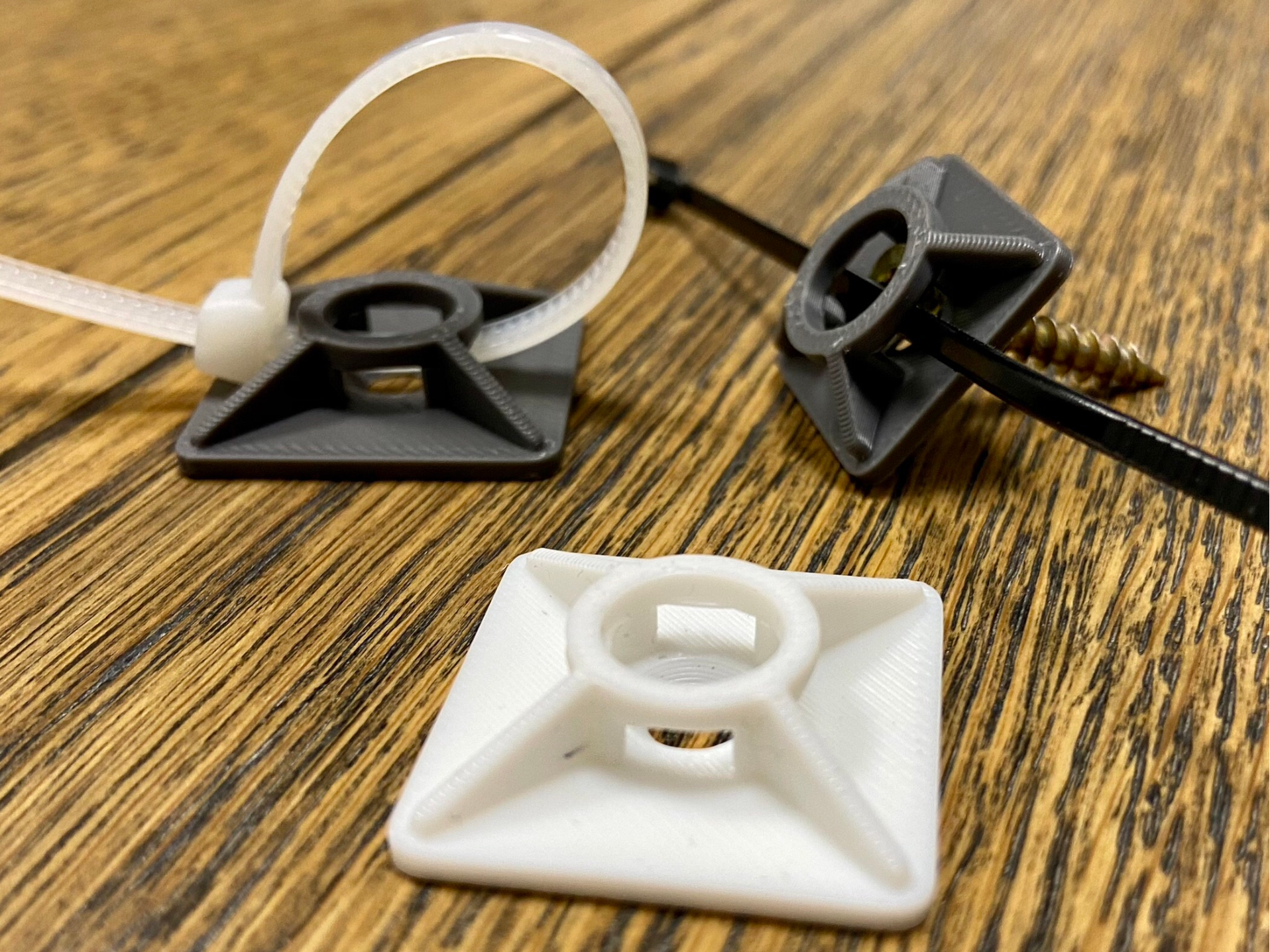 Zip-Tie Adhesive Anchor / Mount (Two Sizes)