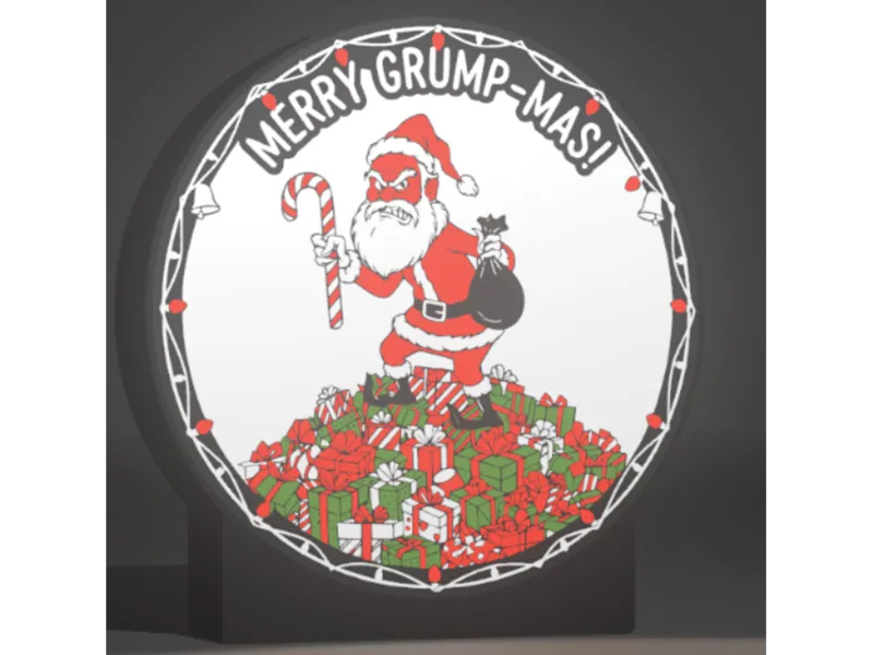 Grumpy Santa Lightbox