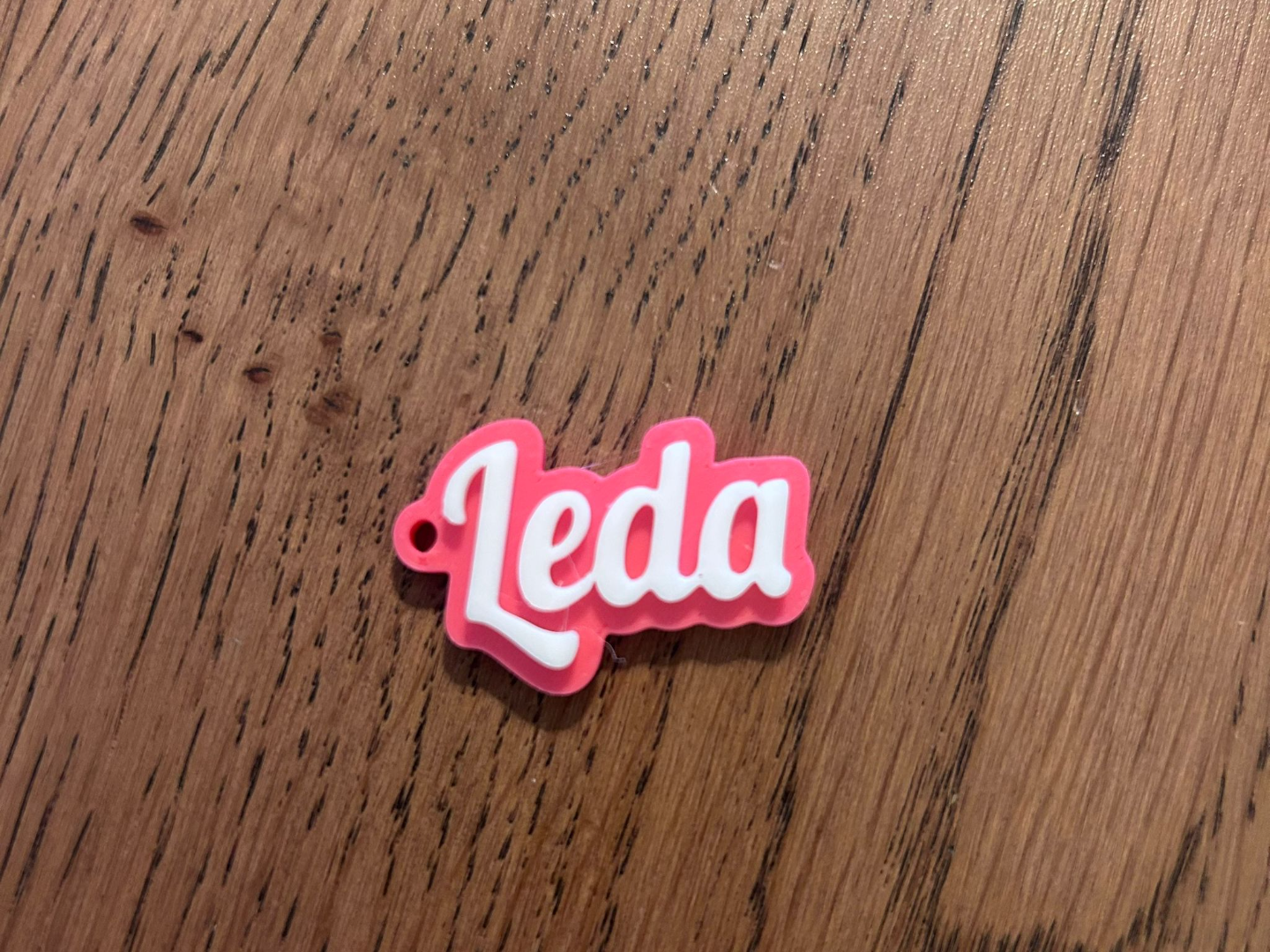 Leda name keychain