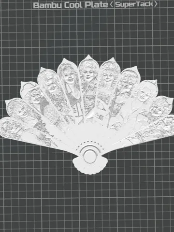 Modelo para impresión 3D: Dolly-Parton多莉帕顿个人合集扇子 浮雕 折扇 音乐歌手 — vista de referencia 2