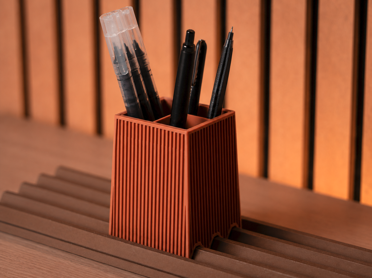 Moku Parametric Desk Organizer Japandi Style Pen - Free 3D Print