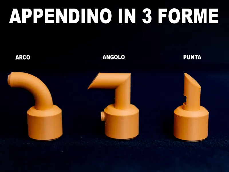 Gancio per appendere intercambiabile