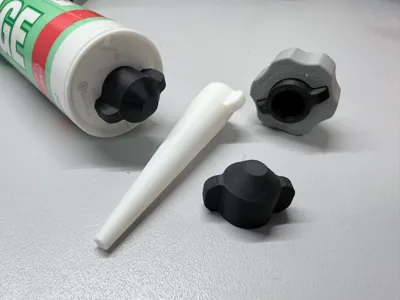 Silicone cartridge cap and Nozzle