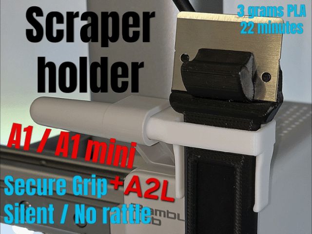 Scraper Holder for A1, A2L | Secure Grip No Rattle