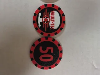 Fallout Poker Chips, Lucky 38 and Vault Tec