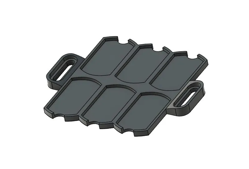 6 Dog Tags holder jigs for Fiber Laser