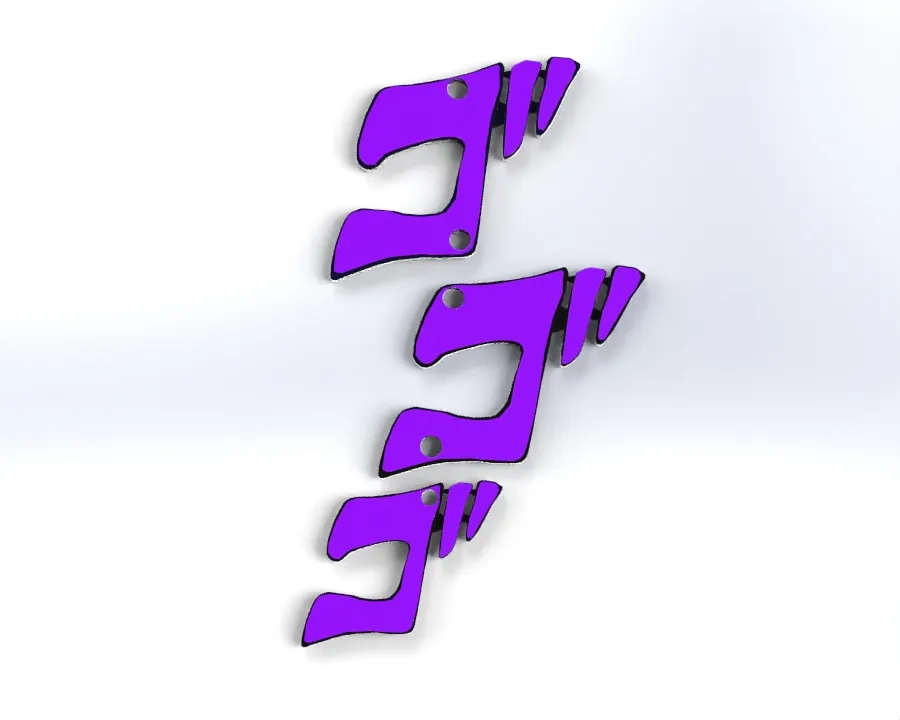 Jojo's Earrings Menacing / ゴゴゴゴ view 3