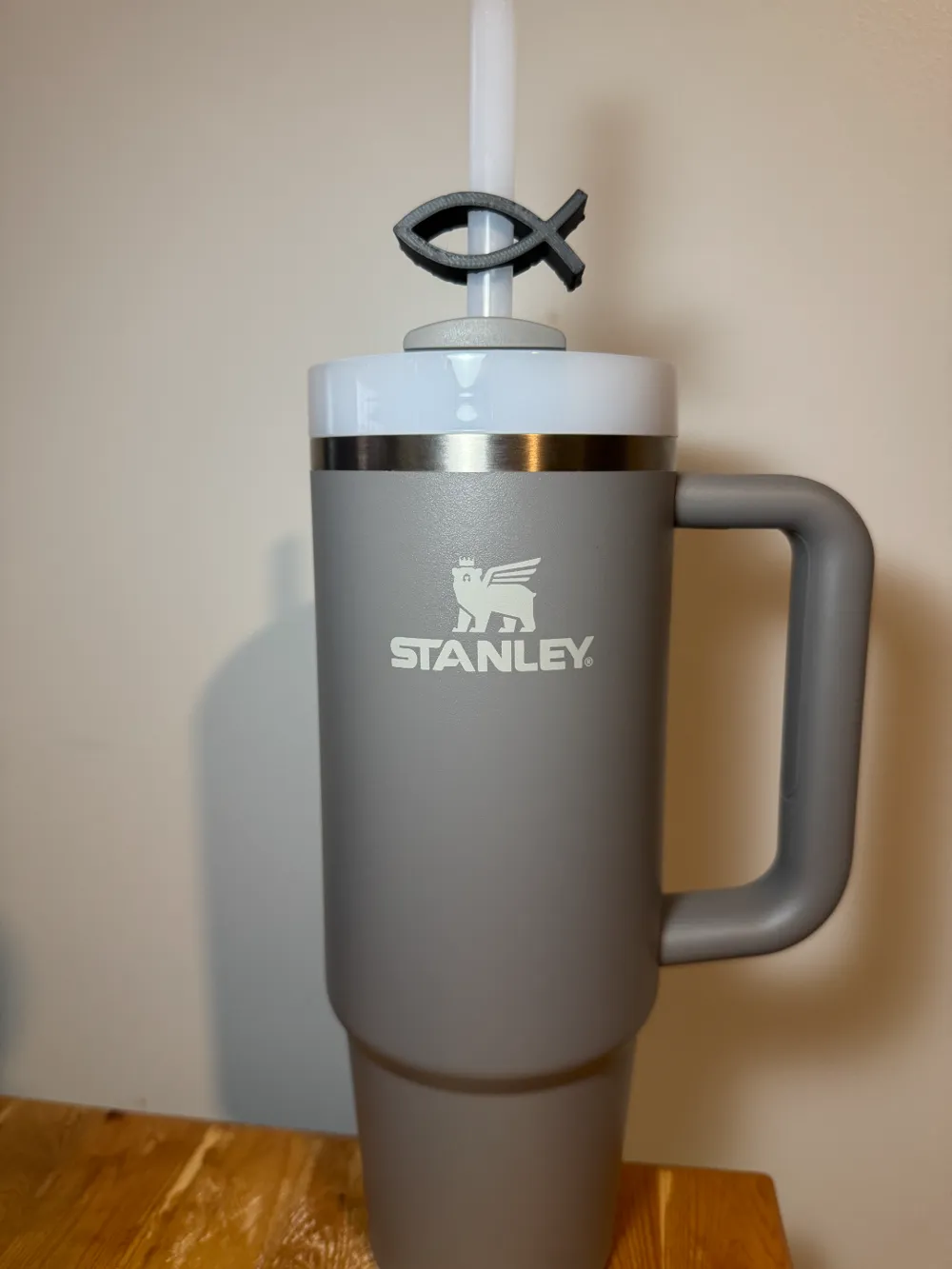 Jesus Fish Stanley Cup Straw Charm - Free 3D Print Model - MakerWorld