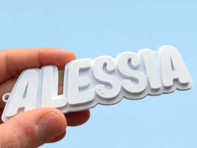 Keychain | keychains Alessia Name Easy Print