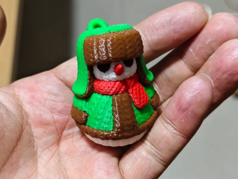 棉帽小雪人
