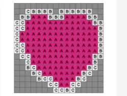 Pixsel puzzle cheart walentine day