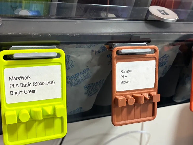 3D Filament Sample Card (Color Swatch) Holder