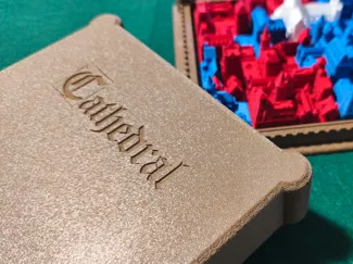 Cover for 2 players Cathedral game