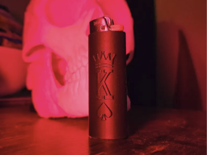 BIC lighter sleeve cover - King of Spades