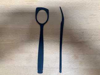 Spoon Template - Asymmetrical w/ Circle Outline
