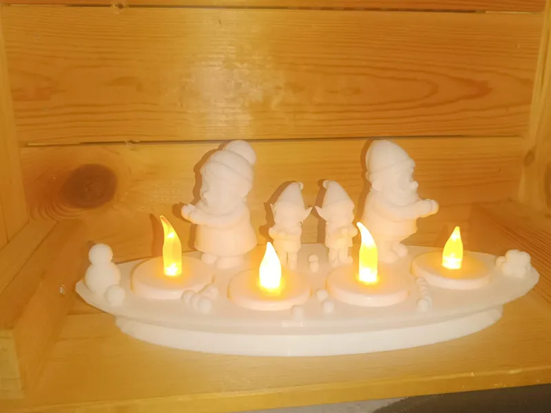 Weihnachts Wichtellicht LED-Teelichthalter