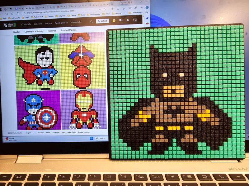 Superheroes Pixel Puzzles (Batman, Superman, etc)