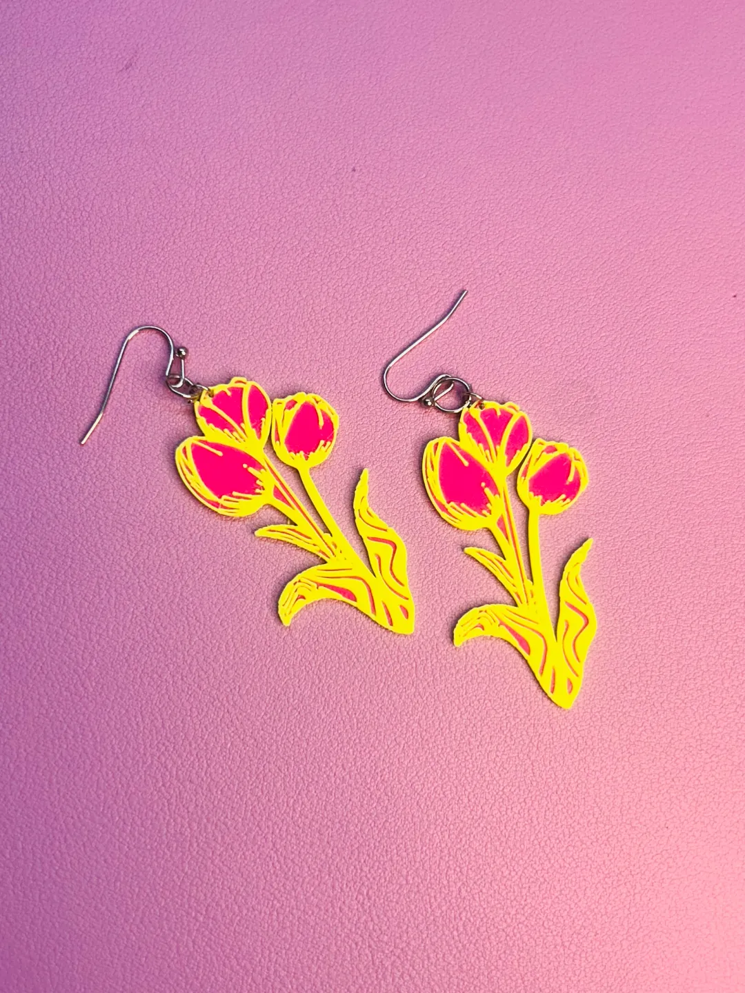 Pendientes de tulipanes view 2