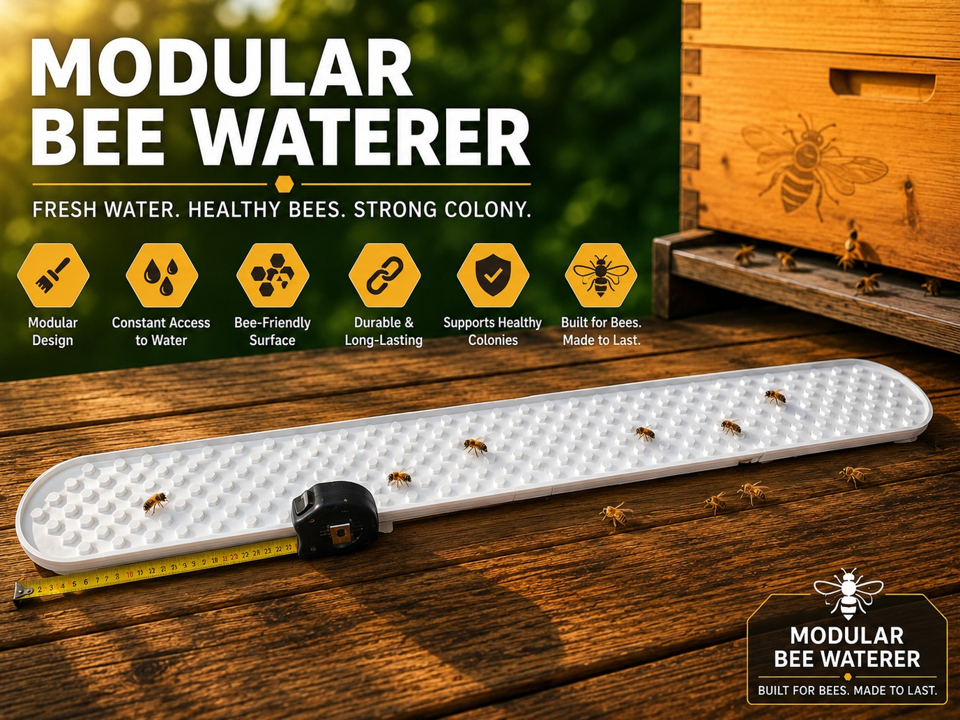 Modular Bee Waterer – Expanded Beekeeping Edition