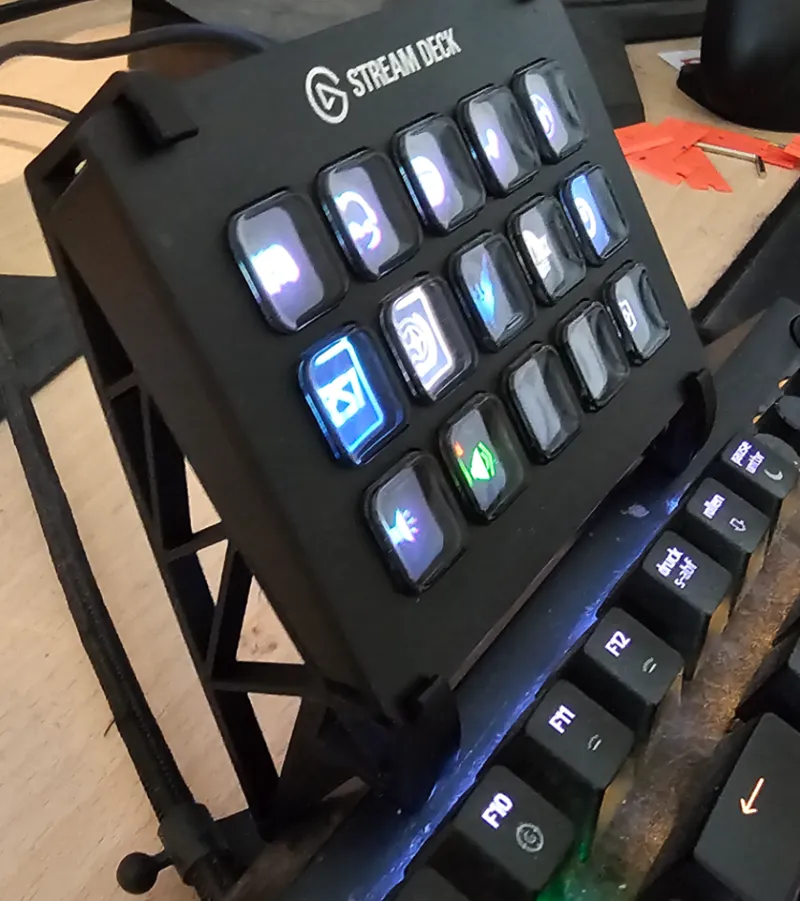 Razer Blackwidow Elite StreamDeck Mount