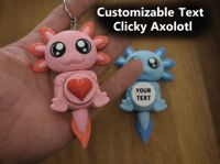 Axolotl and Heart button