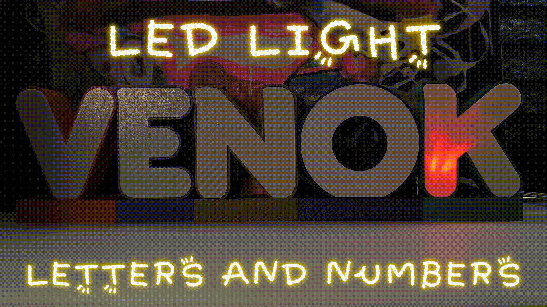 LED Light Letters & Numbers 10cm System