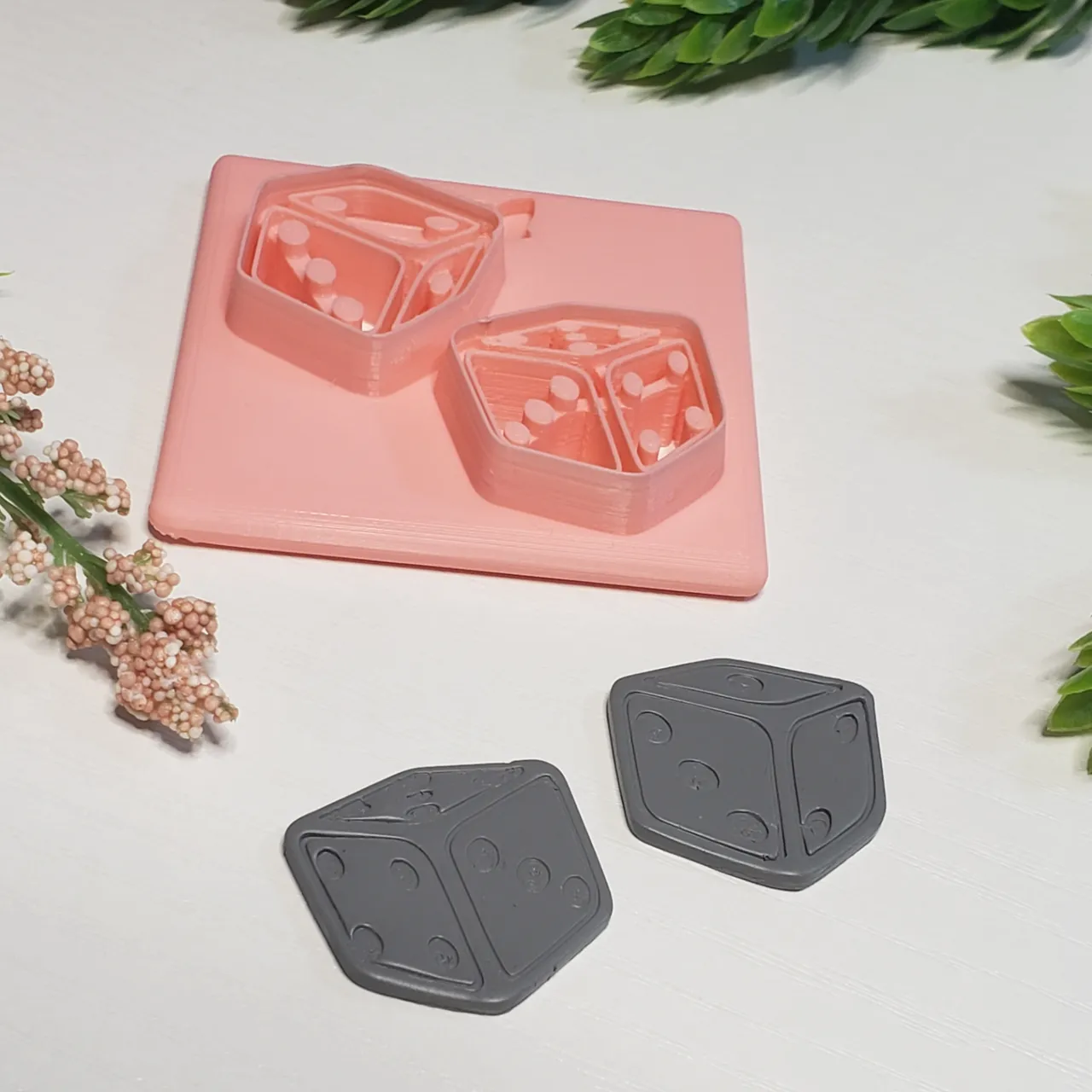Dice | Die | Game Polymer Clay Earring Cutter view 3
