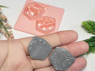 Dice | Die | Game Polymer Clay Earring Cutter