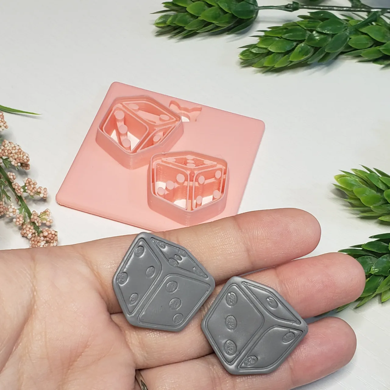 Dice | Die | Game Polymer Clay Earring Cutter view 4