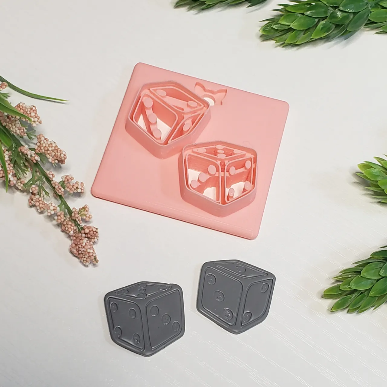 Dice | Die | Game Polymer Clay Earring Cutter view 2