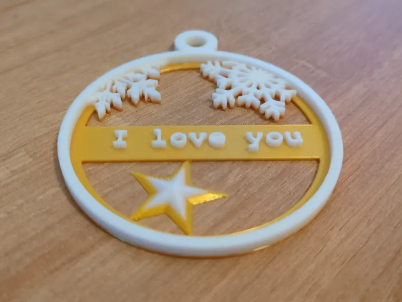 Christmas tag with optional hook and foot