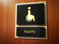 DISABILE - insegna per toilette fast-swap personalizzabile