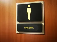 UOMO - insegna per la toilette fast-swap personalizzabile