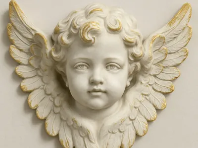 Cherub bust
