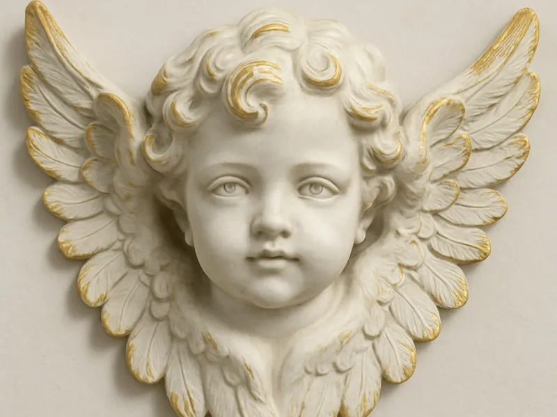 Cherub bust