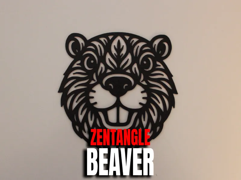 Zentangle Beaver | Wall art