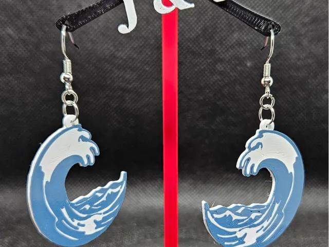 two versions -Wave earrings