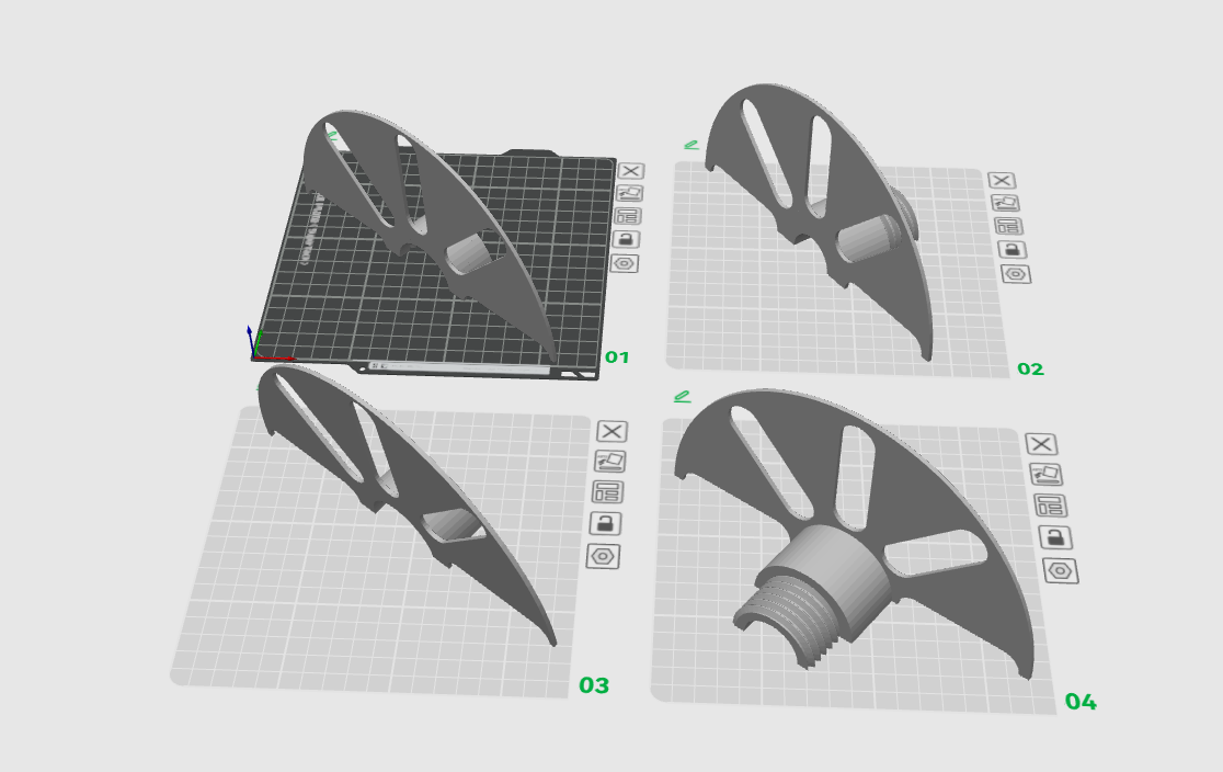 Miniatura 5 do modelo 3D Cardboard Spool Adapter