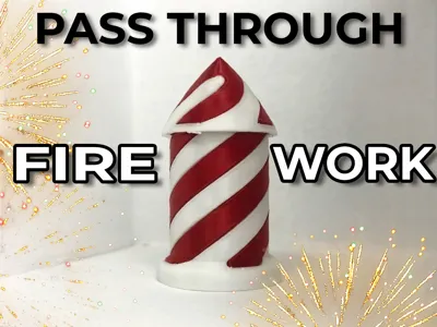 Firework Rocket Spiral Passthrough Fidget