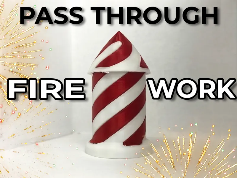 Firework Rocket Spiral Passthrough Fidget