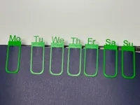 Weekday Bookmarks