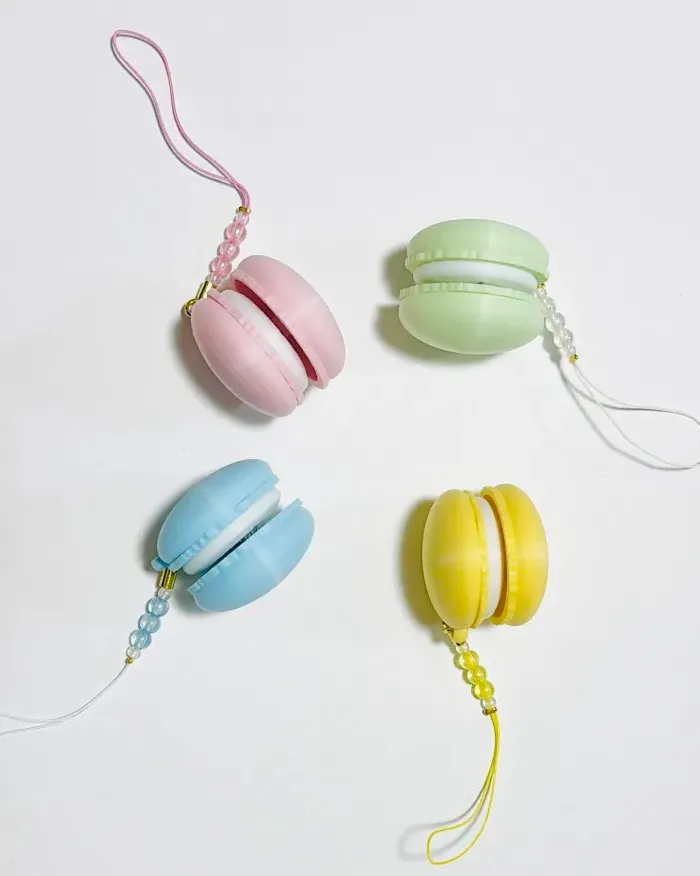 NFCtag Macaron_shaped cliker charm - Free 3D Print Model - MakerWorld